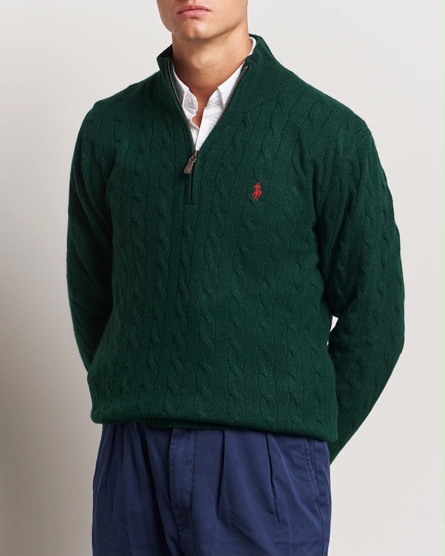 Polo Ralph Lauren Olive Quarter-Zip Pullover