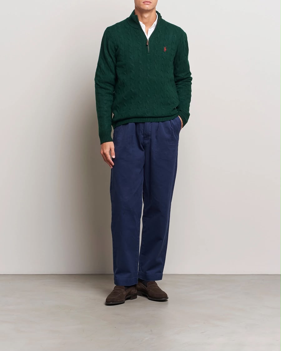Polo Ralph Lauren Olive Quarter-Zip Pullover