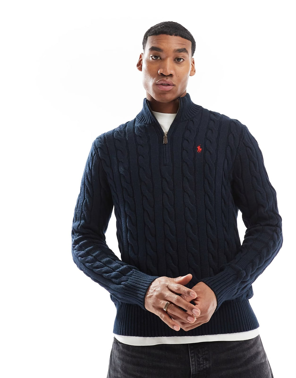 Polo Ralph Lauren Navy Quarter-Zip Pullover
