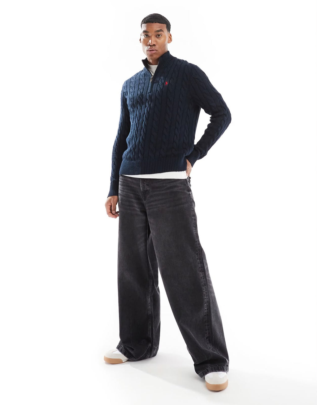 Polo Ralph Lauren Navy Quarter-Zip Pullover