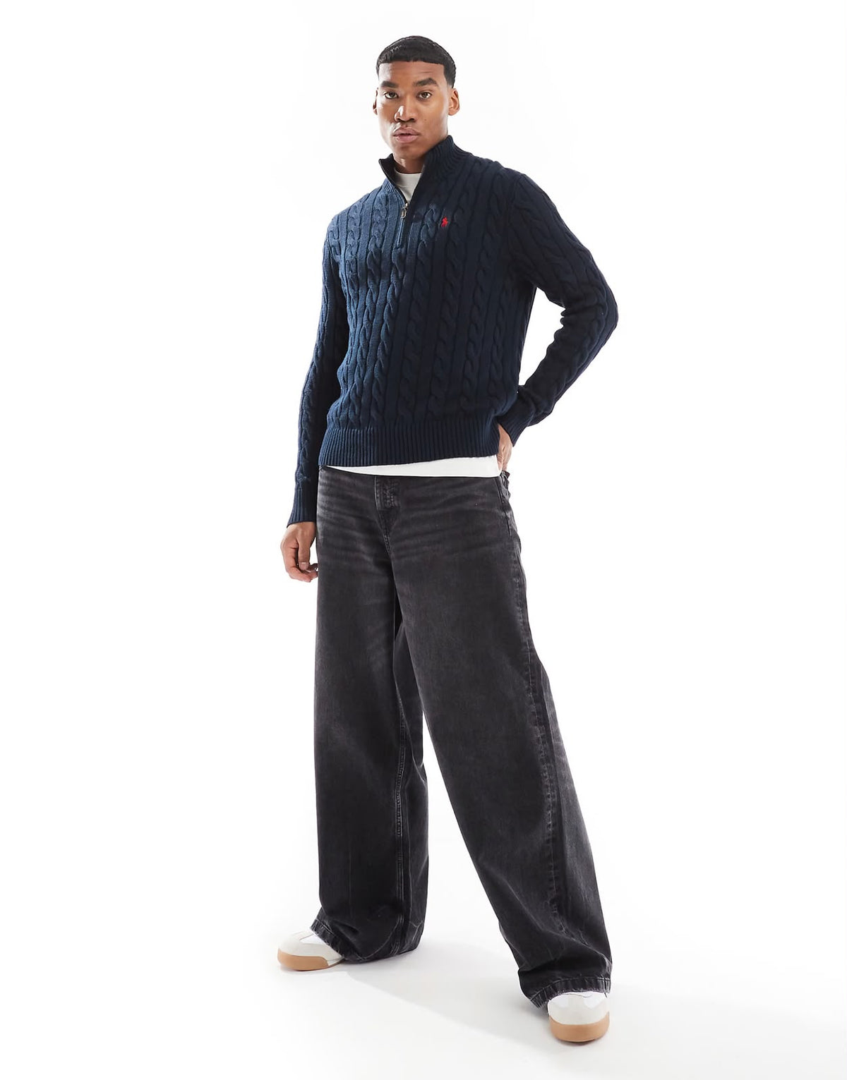 Polo Ralph Lauren Navy Quarter-Zip Pullover