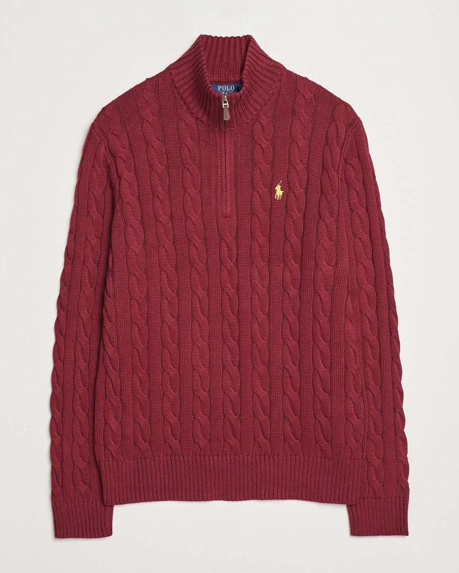 Polo Ralph Lauren Burgundy Quarter-Zip Pullover