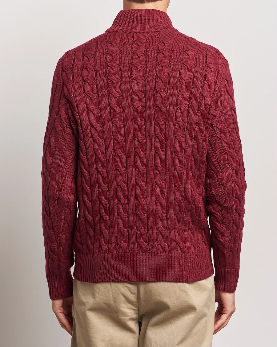 Polo Ralph Lauren Burgundy Quarter-Zip Pullover