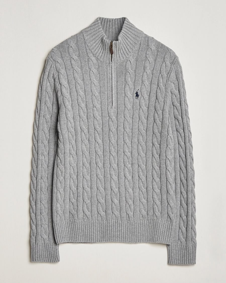 Polo Ralph Lauren Grey Quarter-Zip Pullover