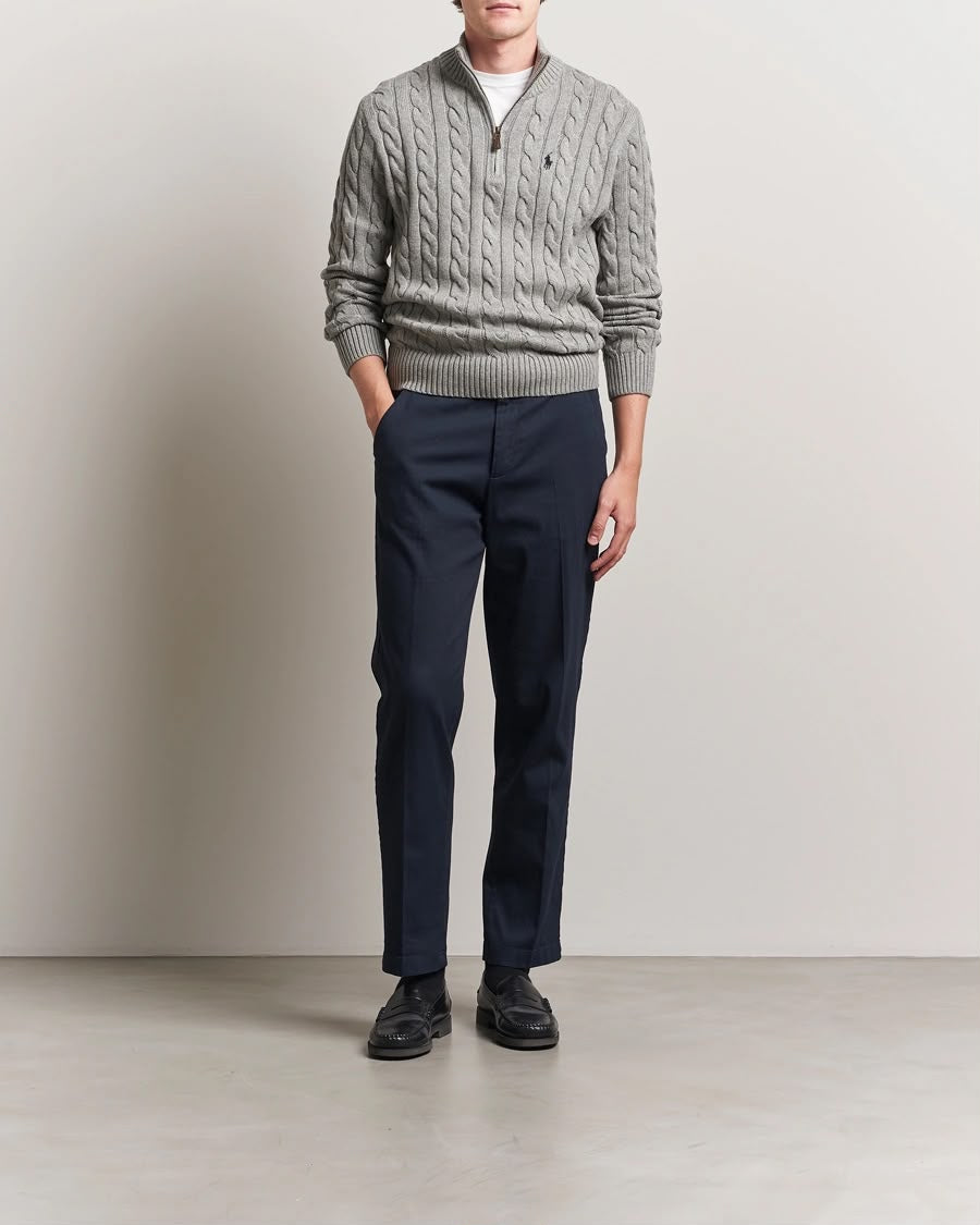 Polo Ralph Lauren Grey Quarter-Zip Pullover