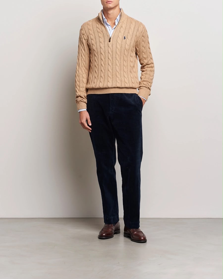 Polo Ralph Lauren Beige Quarter-Zip Pullover