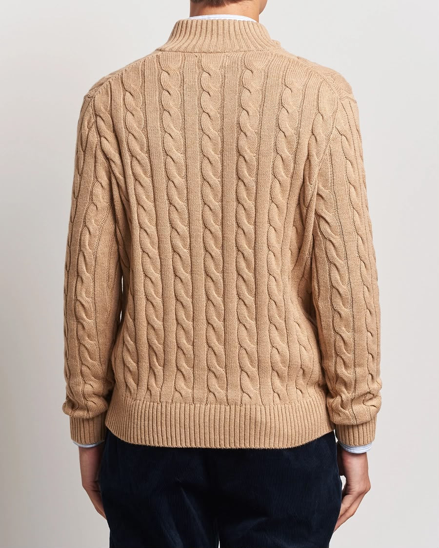 Polo Ralph Lauren Beige Quarter-Zip Pullover