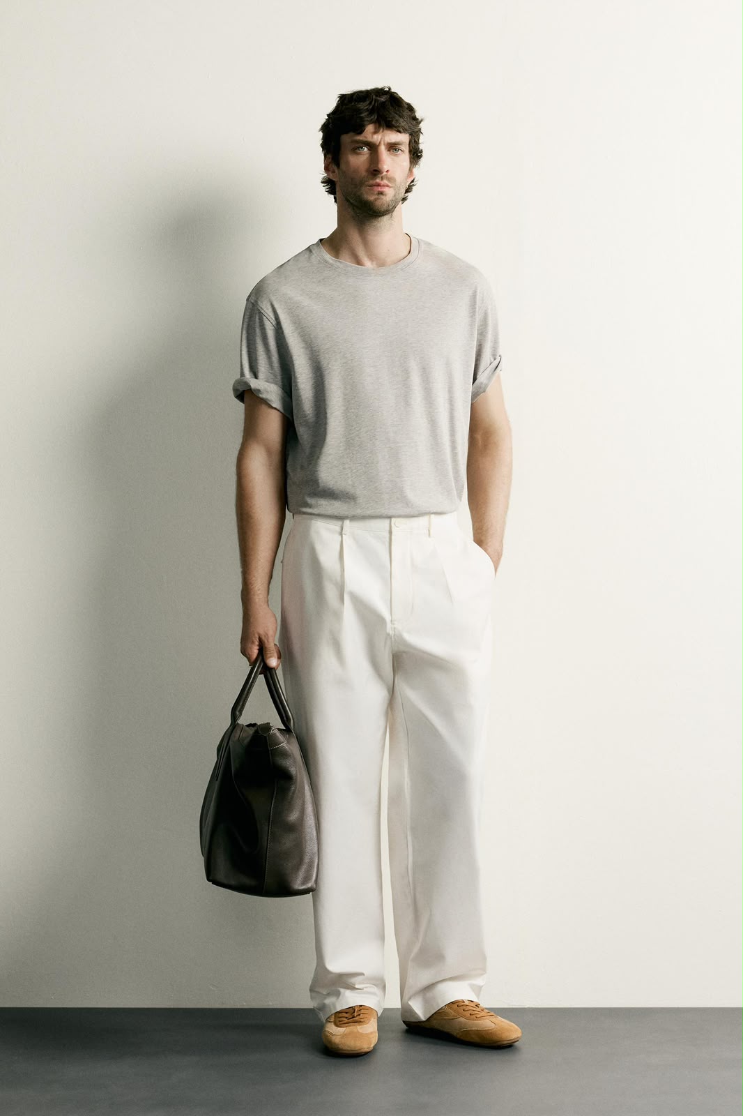Zara White Tailored Pants