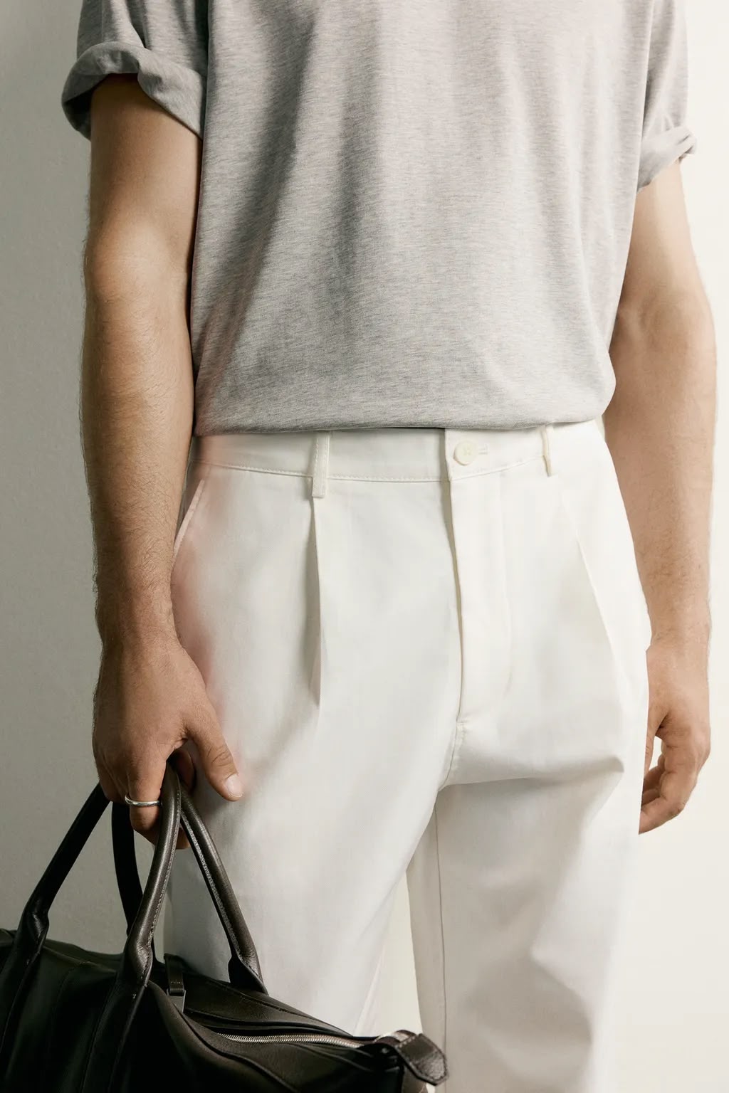 Zara White Tailored Pants