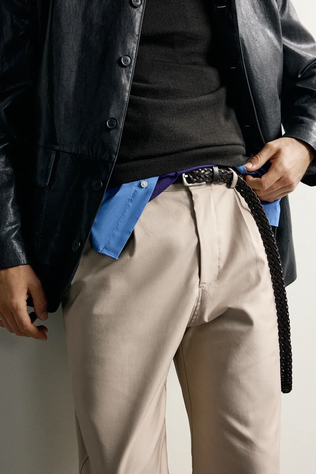 Zara Beige Tailored Pants