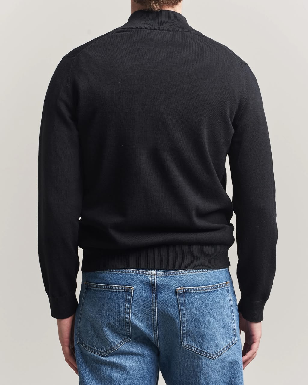 Lacoste Quarter-Zip Black Pullover