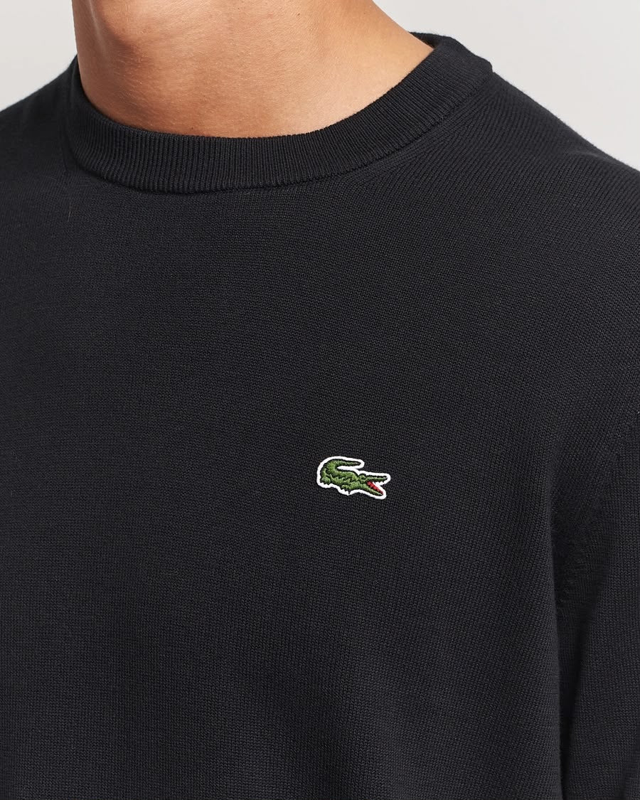 Lacoste Black Round Pullover