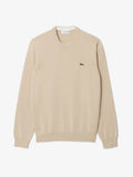 Lacoste Beige Round Pullover