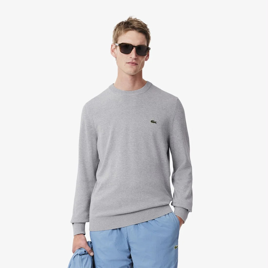 Lacoste Grey Round Pullover