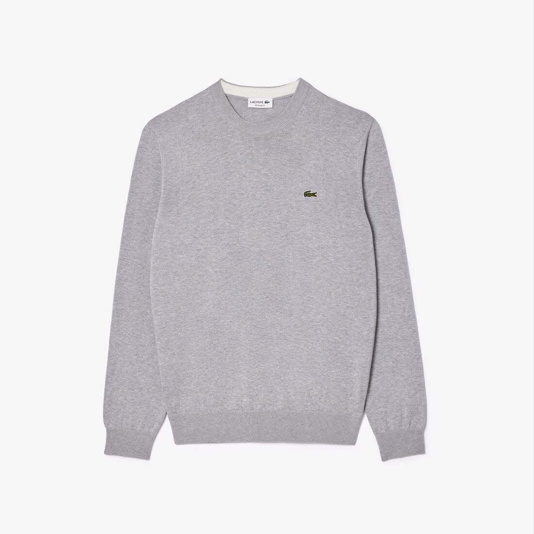 Lacoste Grey Round Pullover