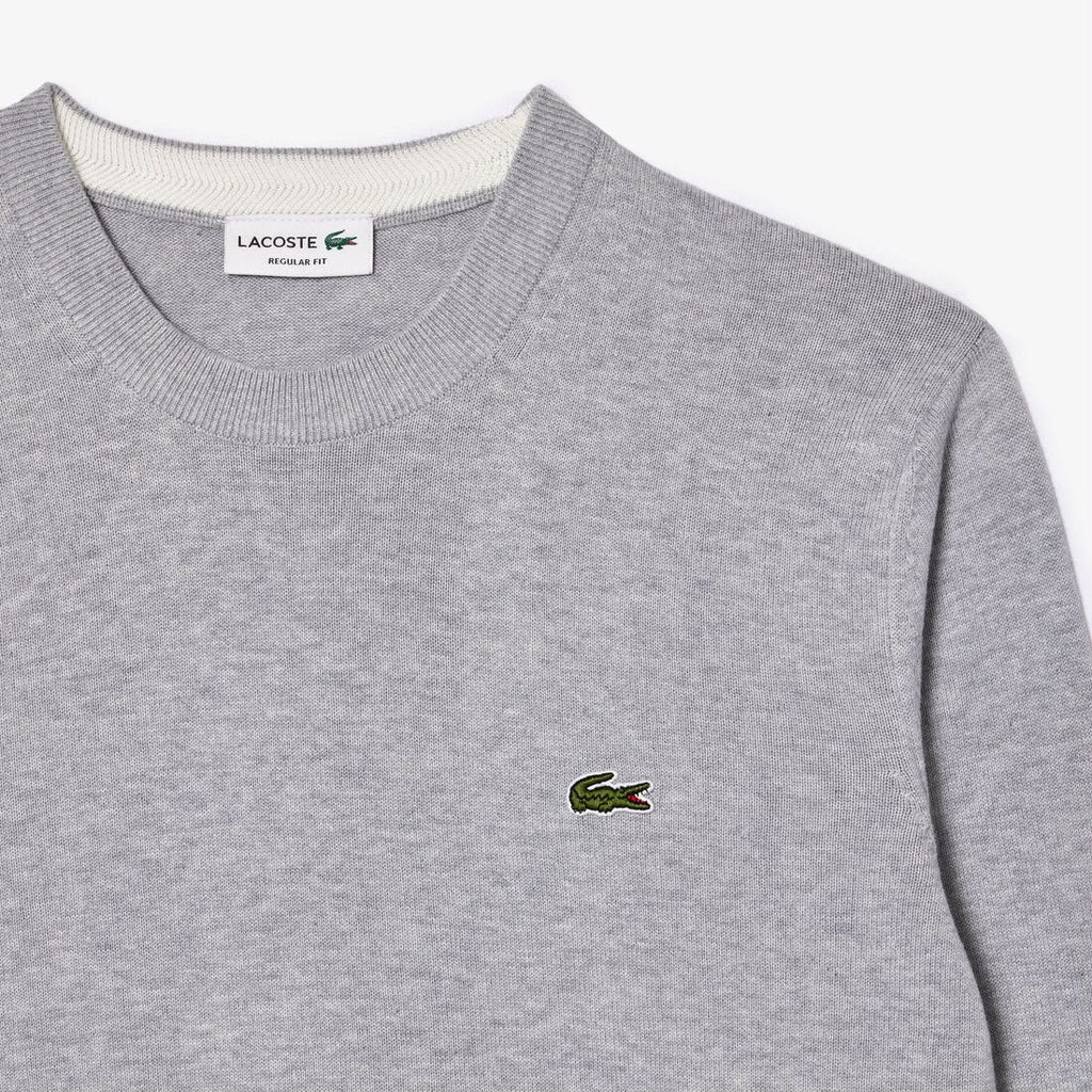 Lacoste Grey Round Pullover