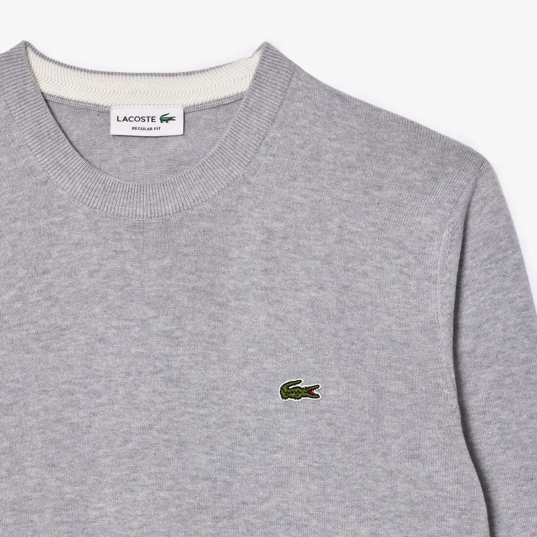 Lacoste Grey Round Pullover