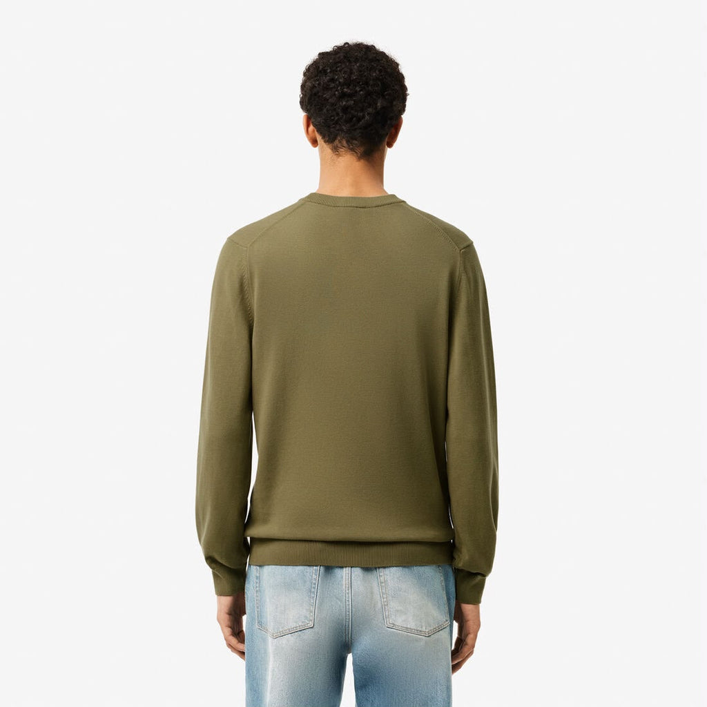 Lacoste Olive Round Pullover