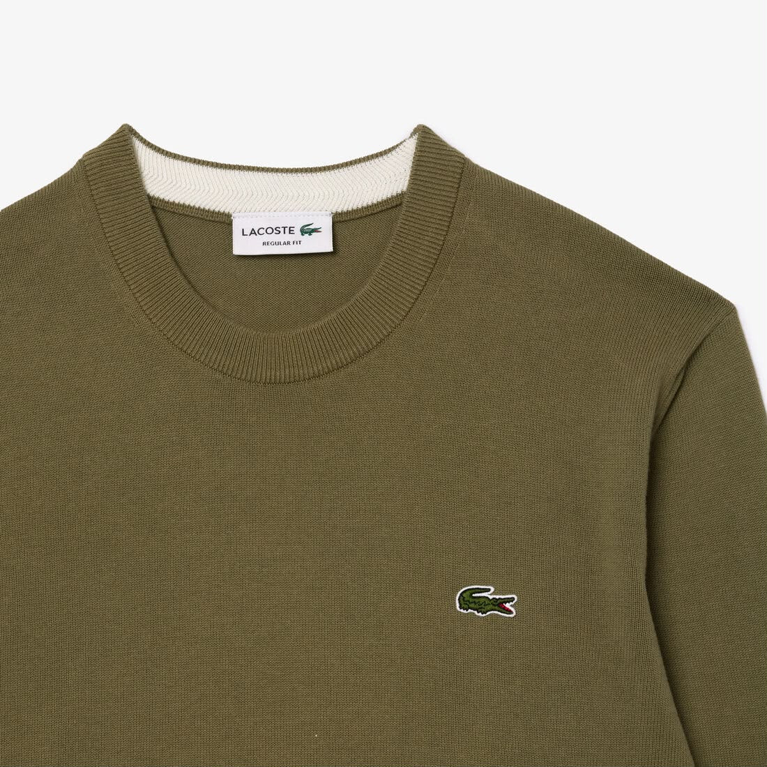 Lacoste Olive Round Pullover