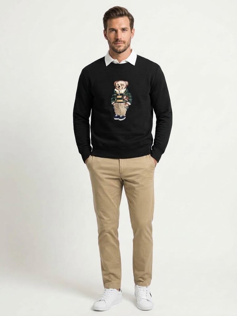 Polo Ralph Lauren - Teddy Bear Black Crewneck