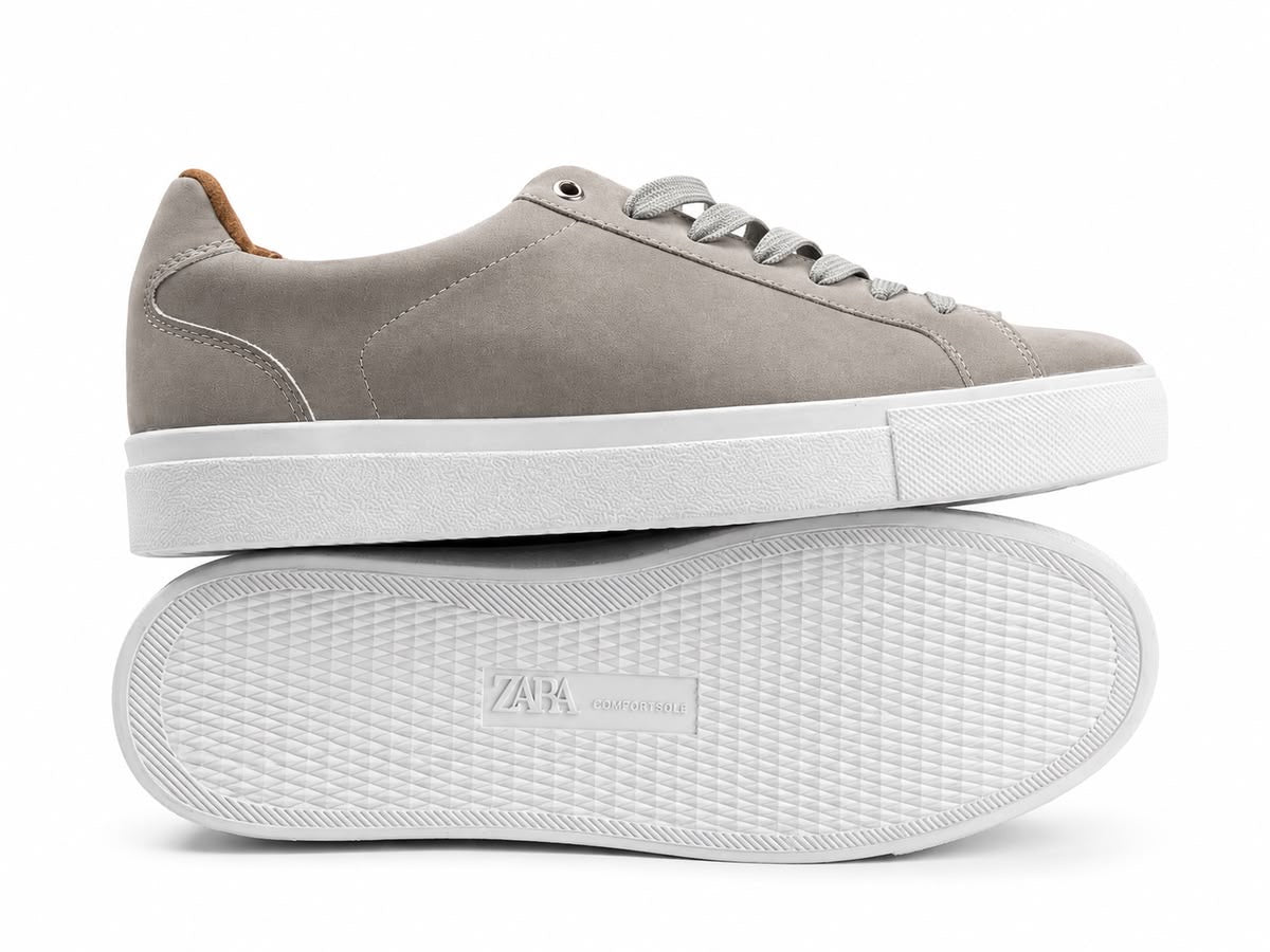 ZARA MINIMALIST GREY SNEAKERS