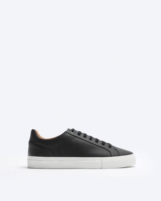 ZARA MINIMALIST BLACK SNEAKERS