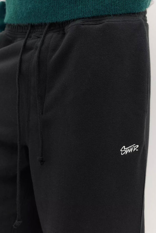 Black STWD tracksuit bottoms