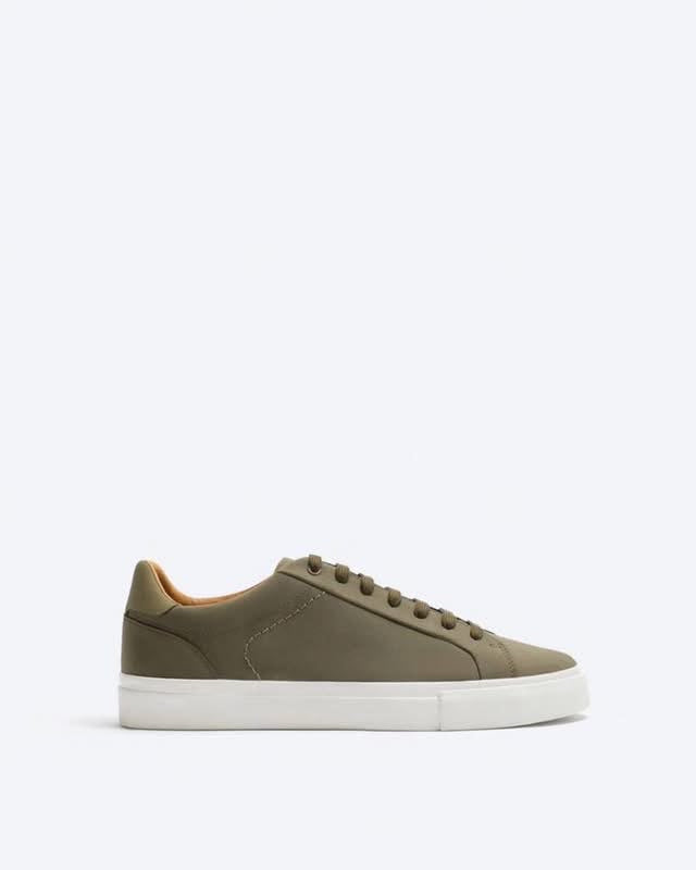 ZARA MINIMALIST OLIVE SNEAKERS