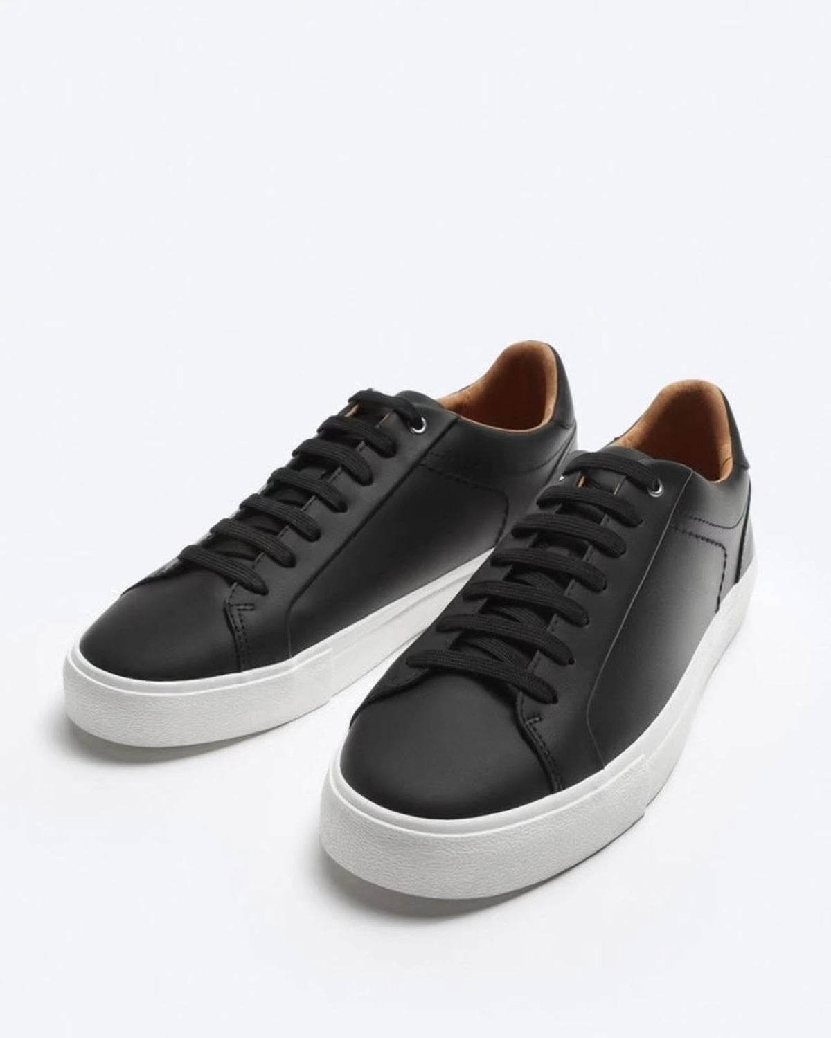 ZARA MINIMALIST BLACK SNEAKERS