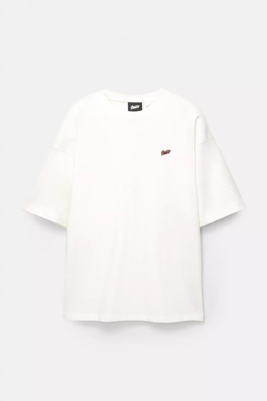 White Loose fit  STWD logo T-shirt